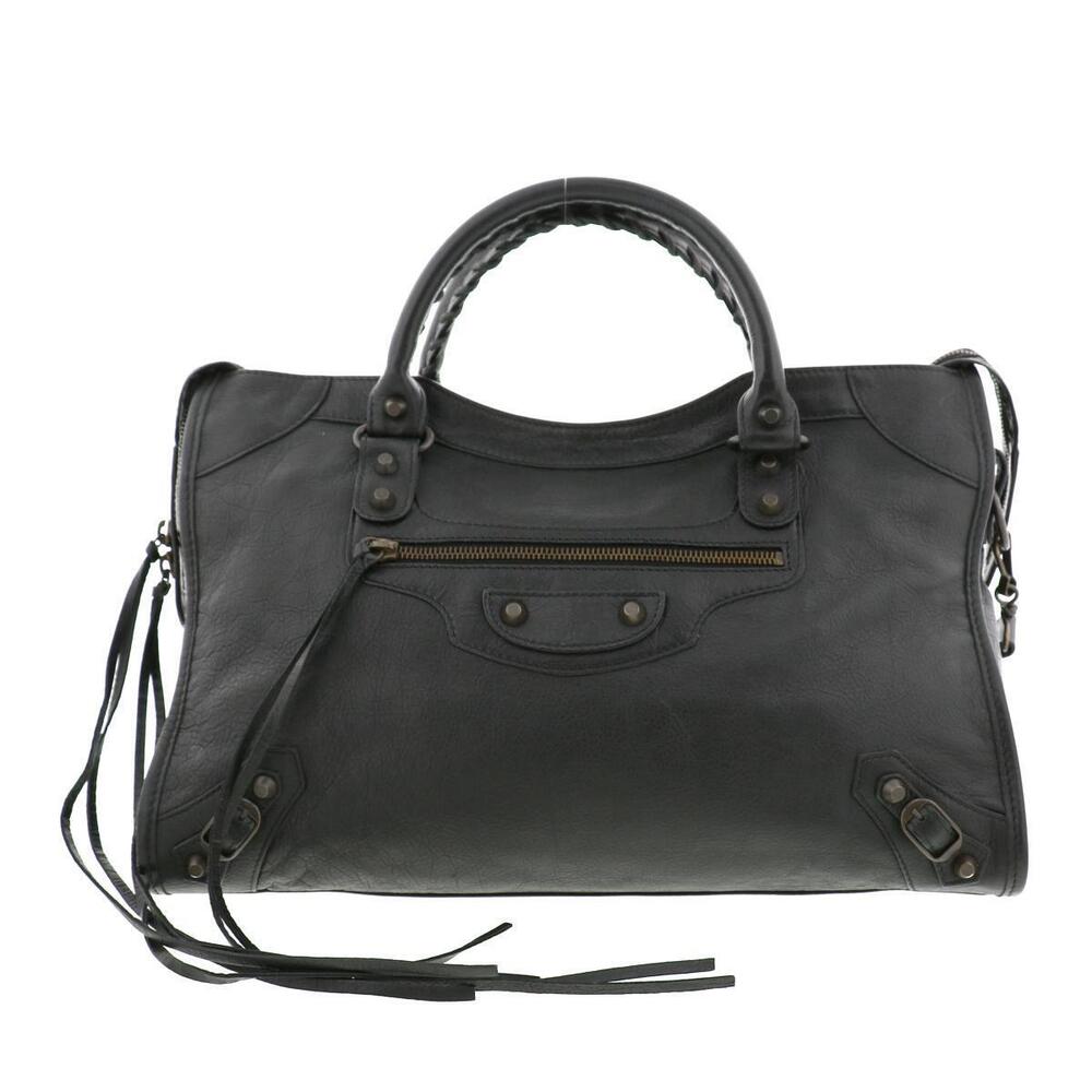 BALENCIAGA The City Bag Handbag Black